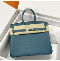 Hermes Birkin 30cm Togo Leather Palladium Hardware H8830W-bleu-jean