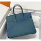 Hermes Birkin 30cm Togo Leather Palladium Hardware H8830W-bleu-jean