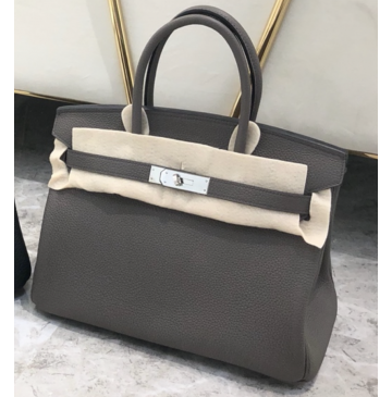 Hermes Birkin 30cm Togo Leather Palladium Hardware H8830W-etain