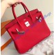 Hermes Birkin 30cm Togo Leather Palladium Hardware H8830W-rouge-casaque