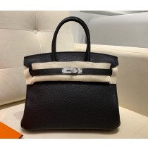 Hermes Birkin 30cm Togo Leather Palladium Hardware H8830W-black