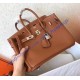 Hermes Birkin 30cm Togo Leather Palladium Hardware H8830W-terre