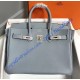 Hermes Birkin 35cm Togo Leather Golden Hardware H8835G-bleu-lin