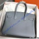 Hermes Birkin 35cm Togo Leather Golden Hardware H8835G-bleu-lin