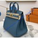 Hermes Birkin 35cm Togo Leather Golden Hardware H8835G-bleu-jean