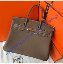 Hermes Birkin 35cm Togo Leather Golden Hardware H8835G-etoupe