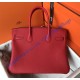 Hermes Birkin 35cm Togo Leather Golden Hardware H8835G-rouge-casaque