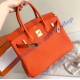 Hermes Birkin 35cm Togo Leather Golden Hardware H8835G-orange