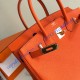Hermes Birkin 35cm Togo Leather Golden Hardware H8835G-orange