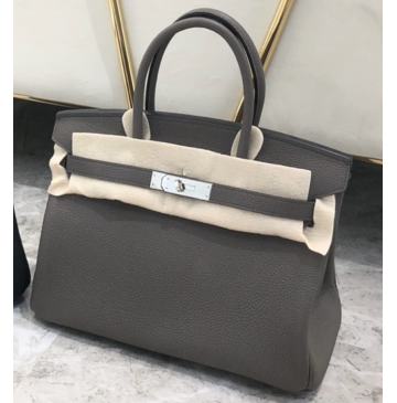 Hermes Birkin 35cm Togo Leather Palladium Hardware H8835W-etain