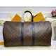 Louis Vuitton Monogram Macassar Keepall Bandouliere 55 M56714