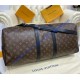 Louis Vuitton Monogram Macassar Keepall Bandouliere 55 M56714