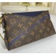 Louis Vuitton Monogram Canvas Pallas Clutch M44058-blue