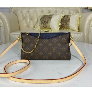 Louis Vuitton Monogram Canvas Pallas Clutch M44058-blue