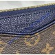 Louis Vuitton Monogram Canvas Pallas Clutch M44058-blue