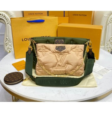 Louis Vuitton Maxi Multi Pochette Accessories M21057-green-tan