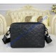 Louis Vuitton Monogram Shadow leather Duo Messenger M69827-black