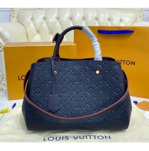 Louis Vuitton Monogram Empreinte Montaigne MM M41048-navy-blue