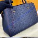 Louis Vuitton Monogram Empreinte Montaigne MM M41048-navy-blue