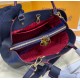 Louis Vuitton Monogram Empreinte Montaigne MM M41048-navy-blue