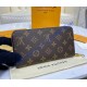 Louis Vuitton Monogram Canvas Zippy Wallet with Rose Ballerine Leather Lining M41894