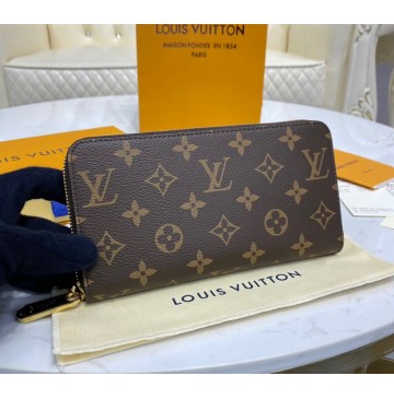 Louis Vuitton Monogram Canvas Zippy Wallet with Rose Ballerine Leather Lining M41894