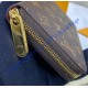 Louis Vuitton Monogram Canvas Zippy Wallet with Coquelicot Leather Lining m41896