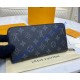 Louis Vuitton Monogram Eclipse Zippy Wallet M42616-black