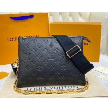 Louis Vuitton Monogram-embossed Lambskin Coussin PM M57790