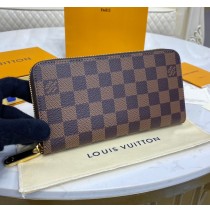 Louis Vuitton Damier Ebene Zippy Wallet N41661-brown