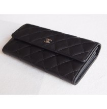 Chanel Flap Wallet in Lambskin CW50096-A-black