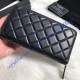 Chanel Long Zipped Wallet in Lambskin CW50097-A-black