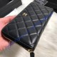 Chanel Long Zipped Wallet in Lambskin CW50097-A-black