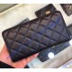 Chanel Long Zipped Wallet in Caviar Leather CW50097-BB-black