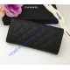 Chanel Boy Long Flap Wallet in Caviar Leather CW80286-BB-black