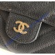 Chanel Chevron Long Zipper Wallet in Caviar Leather CW80758-V-AB-black