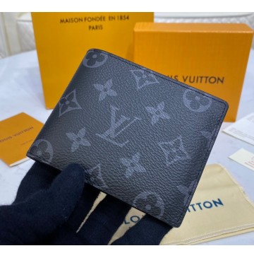 Louis Vuitton Monogram Eclipse Multiple Wallet M60895-black