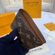 Louis Vuitton Monogram Canvas Slender Wallet M62294-brown