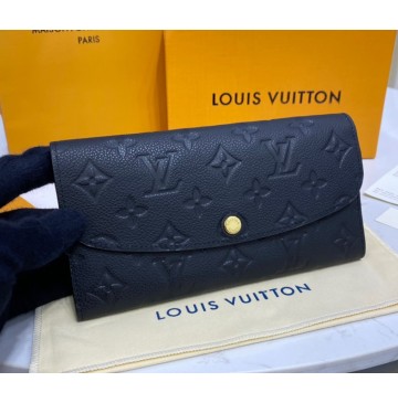 Louis Vuitton Monogram Empreinte Leather Emilie Wallet M62369-black-pink