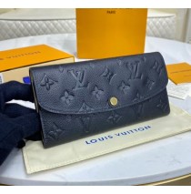 Louis Vuitton Monogram Empreinte Leather Emilie Wallet M62369-black-tan