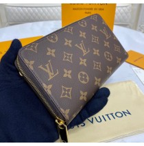 Louis Vuitton Monogram Canvas Zippy Organizer M62581-brown