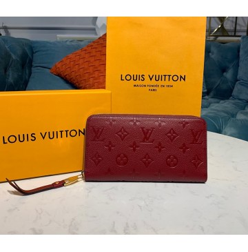 Louis Vuitton Monogram Empreinte Leather Zippy Wallet M63691