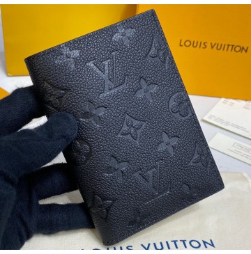 Louis Vuitton Monogram Empreinte Leather Passport Cover M63914