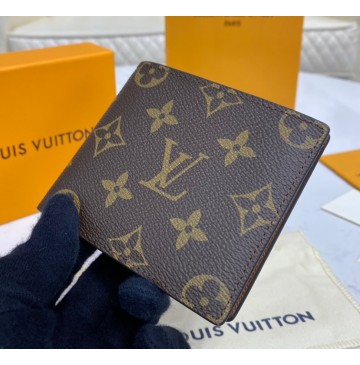 Louis Vuitton Monogram Canvas Slender ID Wallet M64002-brown