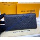 Louis Vuitton Monogram Empreinte Leather Emilie Wallet M69417