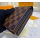 Louis Vuitton Damier Ebene Amerigo Wallet N60053-brown