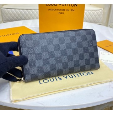 Louis Vuitton Damier Graphite Zippy Organizer N60111-black