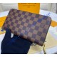 Louis Vuitton Damier Ebene Zippy Organizer N60111-brown