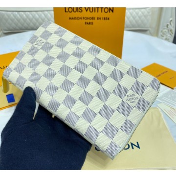 Louis Vuitton Damier Azur Zippy Organizer N60111-white