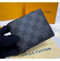 Louis Vuitton Damier Graphite Multiple Wallet N60895-black
